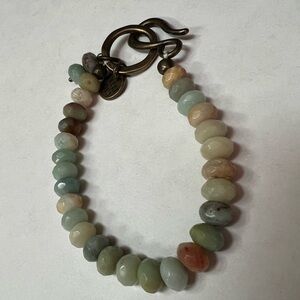 Chic Beaded Bracelet with Earthy Tones